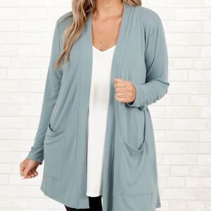 Universal Standard Flowy Oversized Modal Cardigan with Pockets, Women's Size XS